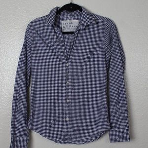 Frank & Eileen Blue Checkered Button Down Shirt